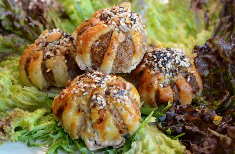 Мясные клубочки в тесте (100 гр.)